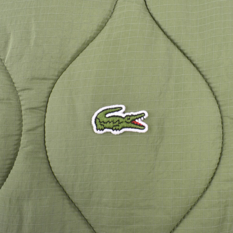 Lacoste Back Logo Jacket Khaki Green | Mainline Menswear